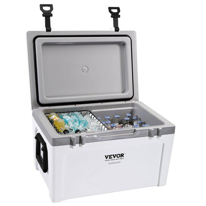 VEVOR Insulated Portable Lunchbox Cooler, Max 52 Qt - Holds 50 Cans, Ice Retention Hard Cooler with Heavy Duty Handle, Ice Chest Lunch Box for Camping, Beach, Picnic, Travel, Outdoor VEVOR Super Brand Day