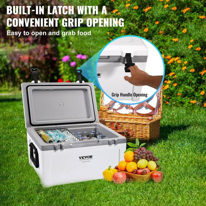 VEVOR Insulated Portable Lunchbox Cooler, Max 52 Qt - Holds 50 Cans, Ice Retention Hard Cooler with Heavy Duty Handle, Ice Chest Lunch Box for Camping, Beach, Picnic, Travel, Outdoor VEVOR Super Brand Day