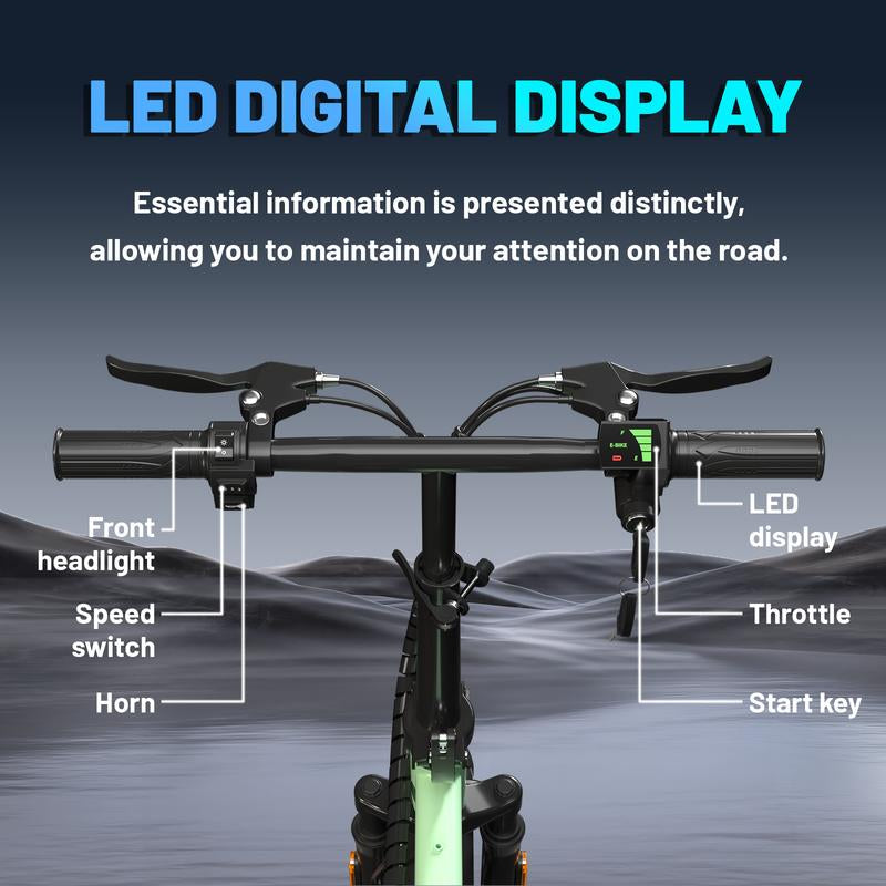 ASKMY E14 Foldable Electric Bike for Adults | 14 Lightweight City E-Bike | 48V 500W Motor | Long-Range Bateria | Compact Urban Bicicleta Electrica Plegable | Ideal Para Ciudad Y Oficina | Back to School