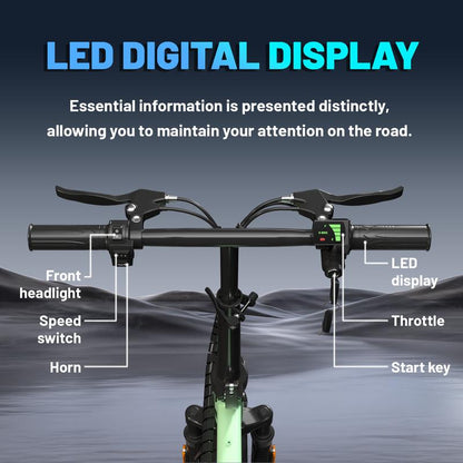 ASKMY E14 Foldable Electric Bike for Adults | 14 Lightweight City E-Bike | 48V 500W Motor | Long-Range Bateria | Compact Urban Bicicleta Electrica Plegable | Ideal Para Ciudad Y Oficina | Back to School